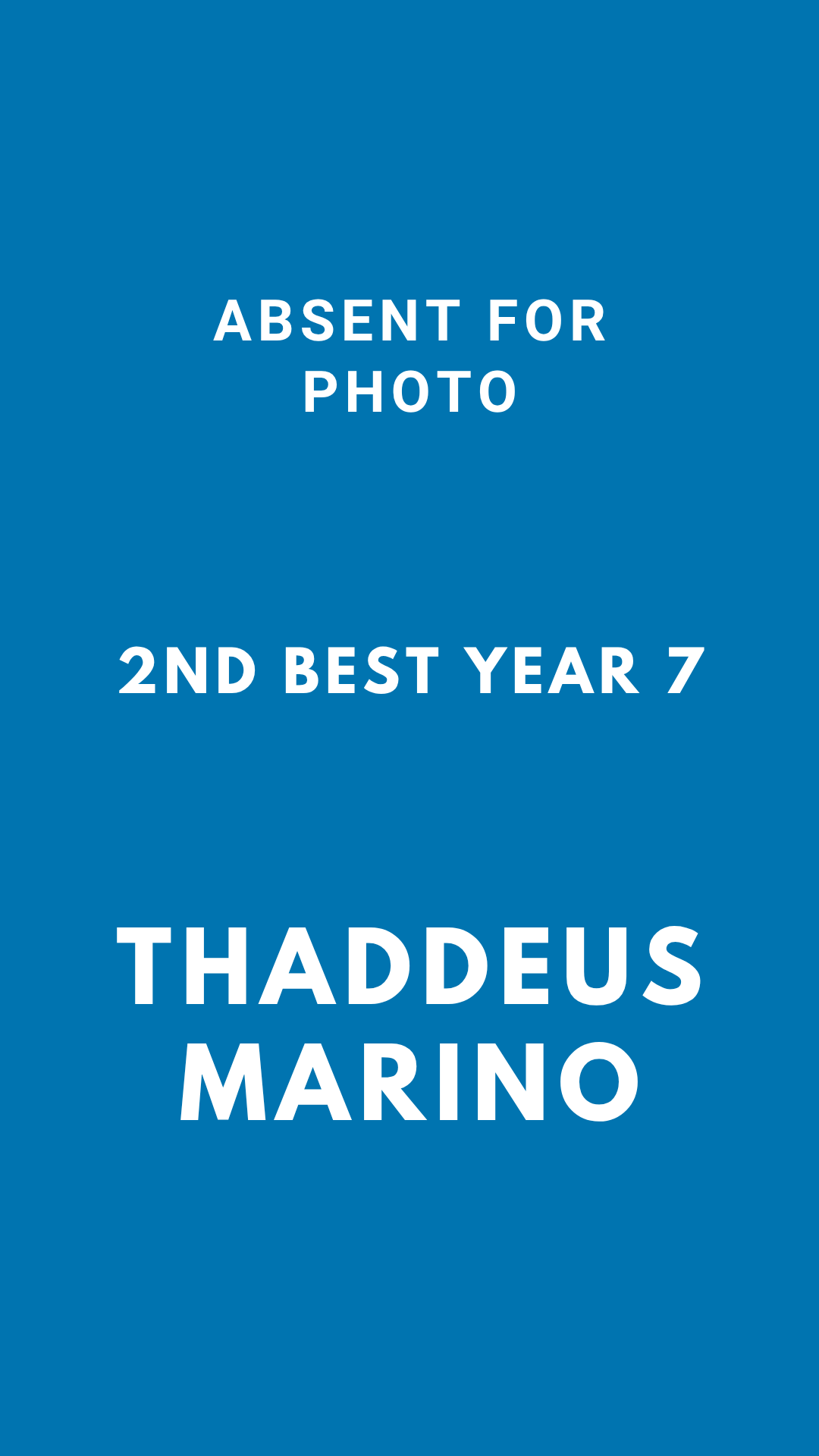 Secondary 2nd Best Year 7